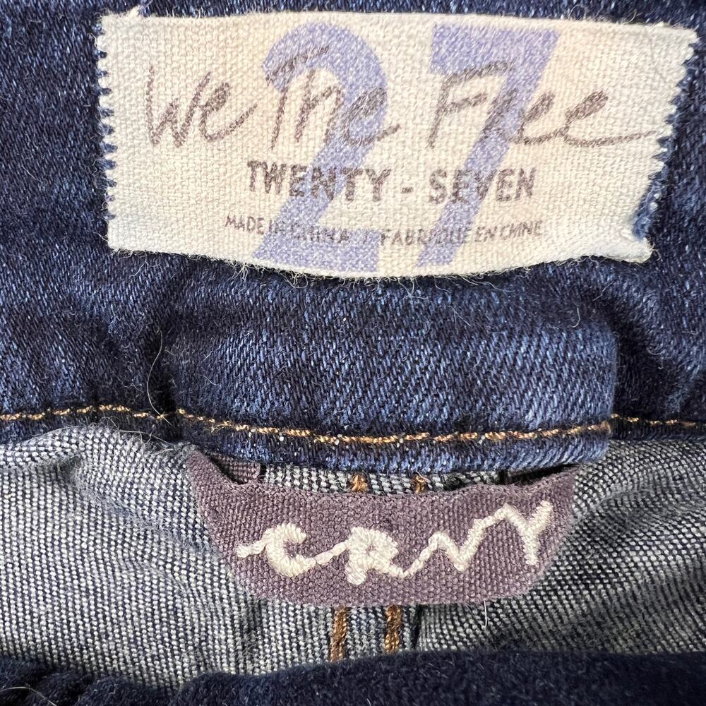 CRVY by Free People Lovers Knot High Waist Lace Up Skinny Jeans Size 27 - Picture 9 of 11